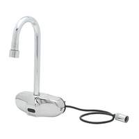 T&S Brass Chekpoint Electronic Wall Mount 4in Center Gooseneck Faucet - EC-3105-LF22 