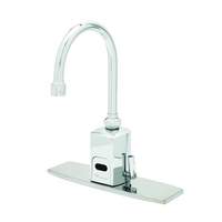 T&S Brass Chekpoint Above Deck Electronic 8in Center Gooseneck Faucet - EC-3130-8DP 