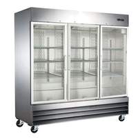 Falcon Food Service 66.5cuft 3 Glass Door Commercial Refrigerator - AR-72G 
