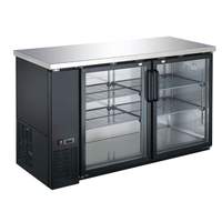 Falcon Food Service 69in Glass Door Back Bar Cooler with Black Vinyl Exterior - ABB-69G-27 