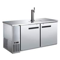 Falcon Food Service 59" Dual Keg Draft Beer Cooler w/ Stainless Steel Exterior - ADD-2SS