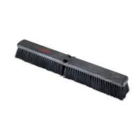 Winco 18" Fine Medium Duty Push Broom Head w/ Black Bristles - BRFF-18K