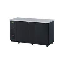 Turbo Air Super Deluxe 69" Back Bar Cooler w/ Solid Doors - TBB-3SBD-N6