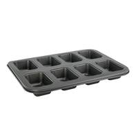 Winco 8 Compartment Dishwasher Safe Non-Stick Mini Loaf Pan - HLF-8MN