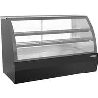 Beverage Air 73" Curved Glass Black Dry Deli Display Case - CDR6HC-1-B-D