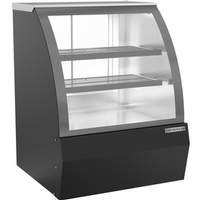 Beverage Air 37" Curved Glass Black Dry Deli Display Case - CDR3HC-1-B-D