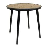 H&D Commercial Seating 30in Round Aluminum Plastic Wood Top complete w/base - AT30R 