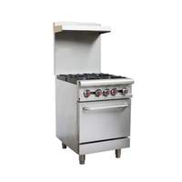 Falcon Food Service 24" Gas Restaurant Range (4) Burner w/ Standard Oven - Nat - AR24-4