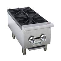 Falcon Food Service 12in Countertop Gas Hot Plate with (2) Burner - AHP-2 