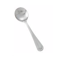 Winco Dots Heavy Weight Stainless Steel Bouillon Spoon - 1 Doz - 0005-04