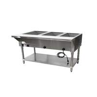 Falcon Food Service 46in 3 Well Steam Table With Undershelf - Natural Gas - HFT-3-NG 