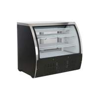 Falcon Food Service 48in Curved Glass Refrigerated Deli Display Case - Black - ADC-120 