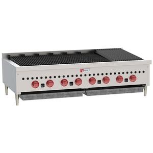 Wolf Commercial 46-3/4" WCountertop Charbroiler w/ (4) 14,500 BTU burners - SCB47