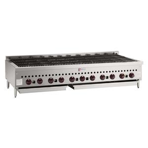 Wolf Commercial 60" W Countertop Charbroiler w/ (4) 14,500 BTU burners - SCB60