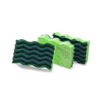 Libman Commercial 4-1/2" x 3" Heavy Duty Natural Cellulose Sponge - 3 Per Pack - 1077