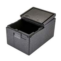 Cambro Cam GoBox Top Loading Insulated Food Carrier with Flip Lid - EPP180FLSW110 
