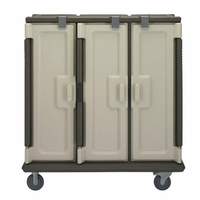 Cambro 3 Compartment Tall Granite Sand Tray Meal Delivery Cart - MDC1411T60194 