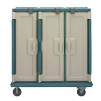 Cambro 3 Compartment Tall Slate Blue Tray Meal Delivery Cart - MDC1411T60401 