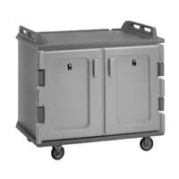 Cambro 48" Low Profile Charcoal Gray Meal Delivery Cart - MDC1418S20615