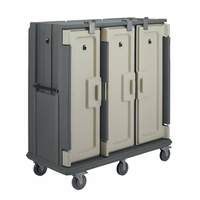 Cambro 3 Compartment Tall Granite Gray Meal Delivery Cart - MDC1418T30191 