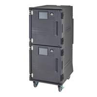 Cambro Pro Cart Ultra™ Charcoal Gray Electric Cold Food Pan Carrier - PCUCCSP615