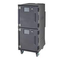 Cambro Pro Cart Ultra™ Charcoal Gray Electric Cold Food Pan Carrier - PCUCCSP615 