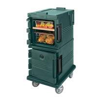 Cambro Ultra Camcart Granite Green Double Heated Food Pan Carrier - UPC600192 