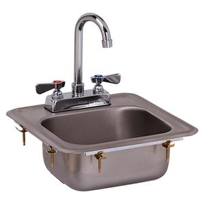 GSW USA HS-0810I 13in x 13in One-Compartment Drop-In Hand Sink 