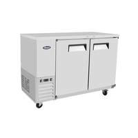 Atosa 59" Shallow Depth Double Solid Door Back Bar Cooler - SBB59GRAUS1