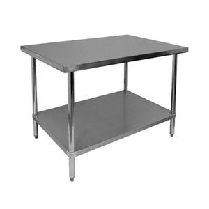 GSW USA 30" x 12" 16 Gauge Stainless Steel Premium Work Table - WT-P3012