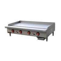 Sierra 48" Countertop Thermostatic Gas Griddle w/ 3/4" Thick Plate - SRTG-48