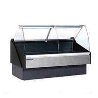 HydraKool 101" Curved Glass Self Contained Fresh Meat/Deli Case - KFM-CG-100-S