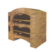 Marsal 42" Double Stack Pizza Oven w/ Brick Lined Ceiling - MB-42 STACKED