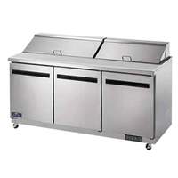 Arctic Air 72" (3) Section Mega Top Refrigerated Salad/Sandwich Unit - AMT72R