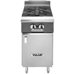 Vulcan V Series Heavy Duty 12" Range w/ (2) Cast Iron Open Burners - V2B12B