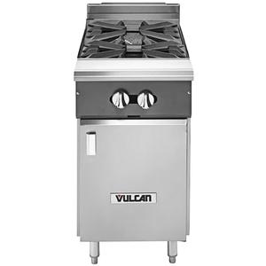 Vulcan V Series Heavy Duty 18" Range w/ (2) 35K BTU Open Burner - V2B18B