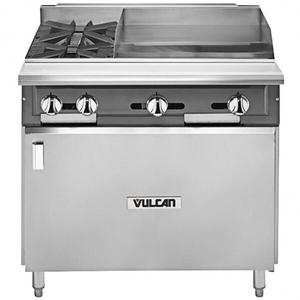 Vulcan V Series Heavy Duty 36" (2) Burner Range w/ 24" Griddle - V2BG4T