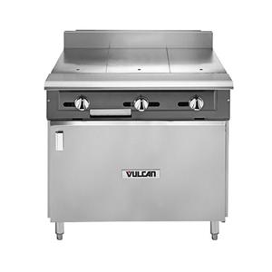 Vulcan V Series Heavy Duty 36in Gas Range with 3 Hot Tops - V336HB 