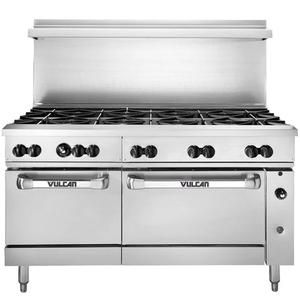 Vulcan Endurance 60in Gas 10 Burner Range with Refrigerated Base - 60RS-10B 