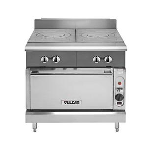 Vulcan V Series 36in Heavy Duty Gas Range with 2 French Tops - V2ft36C 