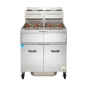 Vulcan PowerFry3 High Efficiency Gas (2) Vat 70 lb Fryer Battery - 2TR65DF