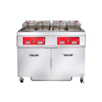 Vulcan 85lb (2) Vat Electric Fryer Battery with Built-in Filtration - 2ER85DF 