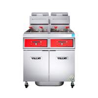 Vulcan PowerFry5 (2) Fryer High Efficiency 75lb Gas Fryer Battery - 2VK65DF 
