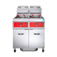 Vulcan PowerFry 5 (2) 75 lb Vat High Efficiency Gas Fryer Battery - 2VK65CF