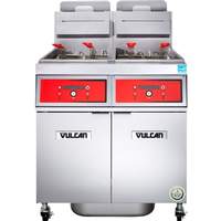 Vulcan PowerFry5 85-90 lb High Efficiency (2) Vat Gas Fryer Battery - 2VK85CF
