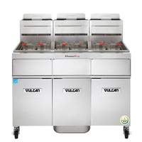 Vulcan PowerFry3â?¢ 45-50lb High Efficiency (3) Vat Gas Fryer - 3TR45cuft 
