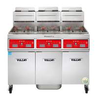 Vulcan PowerFry5â?¢ 45-50lb High Efficiency (3) Vat Gas Fryer Battery - 3VK45cuft 