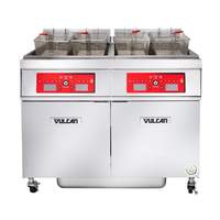 Vulcan Electric 50lb Per Vat (4) Battery Programmable Fryer - 4ER50cuft 