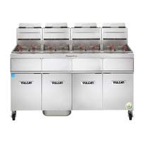 Vulcan PowerFry5™ 45-50lb (4) Vat High Efficiency Gas Fryer Battery - 4VK45AF