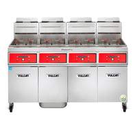 Vulcan PowerFry5™ 45-50lb (4) Vat High Efficiency Gas Fryer Battery - 4VK45DF